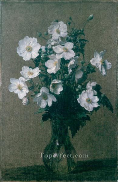 Pintor japonés de flores de anémonas Henri Fantin Latour Pintura al óleo